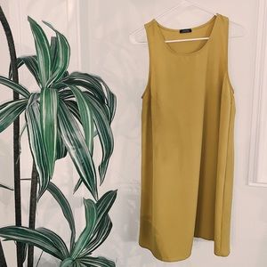MUSTARD YELLOW FLOWY DRESS